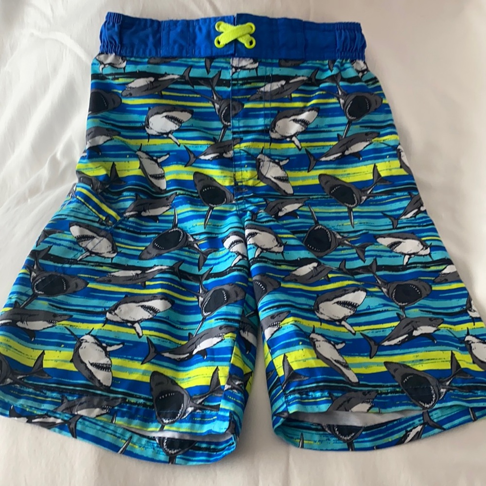 Shark swim trunks